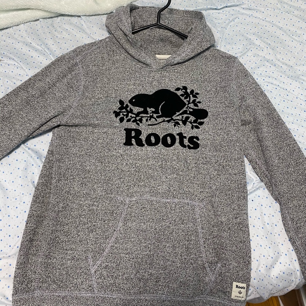 Boys Roots Salt & Pepper Hoodie